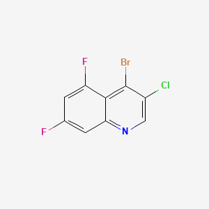 B594055 4-Bromo-3-chloro-5,7-difluoroquinoline CAS No. 1209122-08-6