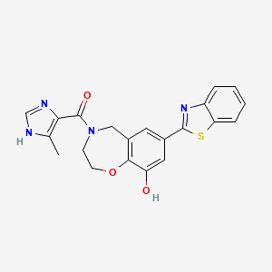 7-(1,3-benzothiazol-2-yl)-4-[(4-methyl-1H-imidazol-5-yl)carbonyl]-2,3,4,5-tetrahydro-1,4-benzoxazepin-9-ol