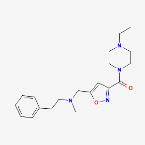 ({3-[(4-ethylpiperazin-1-yl)carbonyl]isoxazol-5-yl}methyl)methyl(2-phenylethyl)amine