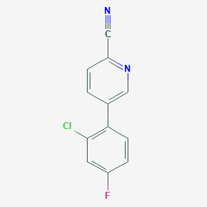 5-(2-chloro-4-fluorophenyl)pyridine-2-carbonitrile