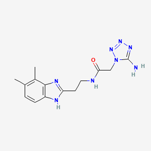 2-(5-amino-1H-tetrazol-1-yl)-N-[2-(4,5-dimethyl-1H-benzimidazol-2-yl)ethyl]acetamide