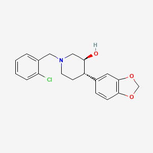 (3S*,4S*)-4-(1,3-benzodioxol-5-yl)-1-(2-chlorobenzyl)piperidin-3-ol