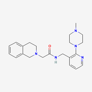 2-(3,4-dihydroisoquinolin-2(1H)-yl)-N-{[2-(4-methylpiperazin-1-yl)pyridin-3-yl]methyl}acetamide