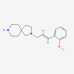 2-[(E)-3-(2-methoxyphenyl)prop-2-enyl]-2,8-diazaspiro[4.5]decane