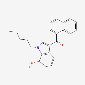 molecular formula C24H23NO2 B594063 JWH 018 7-羟基吲哚代谢物 CAS No. 1307803-45-7