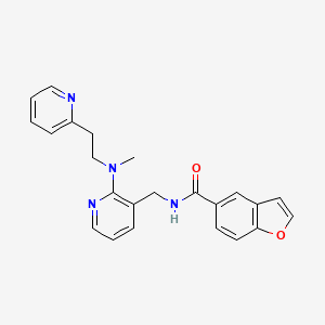 N-({2-[methyl(2-pyridin-2-ylethyl)amino]pyridin-3-yl}methyl)-1-benzofuran-5-carboxamide