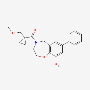 4-{[1-(methoxymethyl)cyclopropyl]carbonyl}-7-(2-methylphenyl)-2,3,4,5-tetrahydro-1,4-benzoxazepin-9-ol