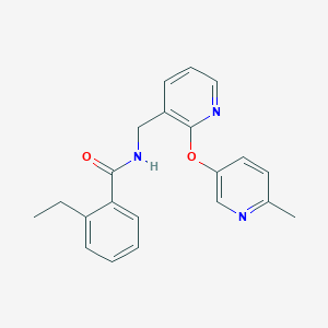 2-ethyl-N-({2-[(6-methylpyridin-3-yl)oxy]pyridin-3-yl}methyl)benzamide