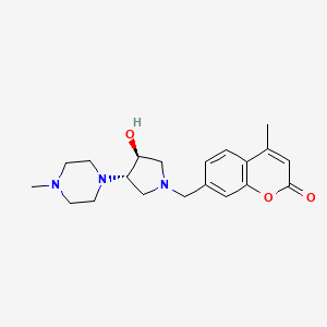 7-{[(3S*,4S*)-3-hydroxy-4-(4-methylpiperazin-1-yl)pyrrolidin-1-yl]methyl}-4-methyl-2H-chromen-2-one