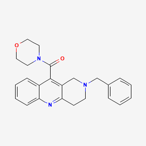 molecular formula C24H25N3O2 B594067 (2-苄基-1,2,3,4-四氢苯并[b][1,6]萘啶-10-基)(吗啉代)甲酮 CAS No. 1228168-22-6