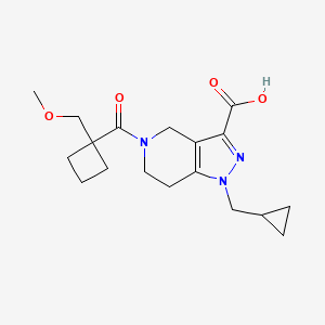 1-(cyclopropylmethyl)-5-{[1-(methoxymethyl)cyclobutyl]carbonyl}-4,5,6,7-tetrahydro-1H-pyrazolo[4,3-c]pyridine-3-carboxylic acid