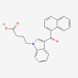 molecular formula C23H19NO3 B594069 4-(3-(1-萘酰)-1H-吲哚-1-基)丁酸 CAS No. 1307803-52-6