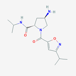 (2S,4R)-4-amino-N-isopropyl-1-[(3-isopropylisoxazol-5-yl)carbonyl]pyrrolidine-2-carboxamide