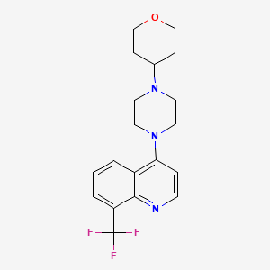 4-[4-(tetrahydro-2H-pyran-4-yl)piperazin-1-yl]-8-(trifluoromethyl)quinoline