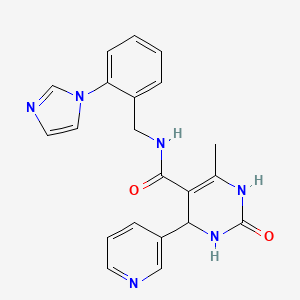 N-[2-(1H-imidazol-1-yl)benzyl]-6-methyl-2-oxo-4-pyridin-3-yl-1,2,3,4-tetrahydropyrimidine-5-carboxamide