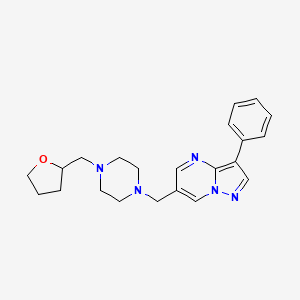 3-phenyl-6-{[4-(tetrahydrofuran-2-ylmethyl)piperazin-1-yl]methyl}pyrazolo[1,5-a]pyrimidine