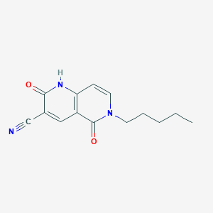 2,5-dioxo-6-pentyl-1,2,5,6-tetrahydro-1,6-naphthyridine-3-carbonitrile