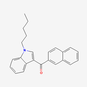 molecular formula C24H23NO B594082 JWH 018 2'-萘基异构体 CAS No. 1131605-25-8