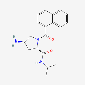 (2S,4R)-4-amino-N-isopropyl-1-(1-naphthoyl)pyrrolidine-2-carboxamide