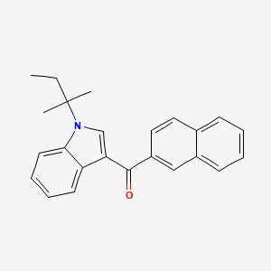 molecular formula C24H23NO B594083 JWH 018 2/'-naphthyl-N-(1,1-dimethylpropyl) isomer CAS No. 1869951-99-4