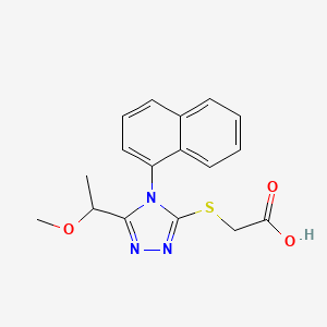 {[5-(1-methoxyethyl)-4-(1-naphthyl)-4H-1,2,4-triazol-3-yl]thio}acetic acid