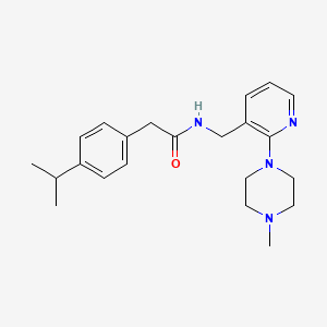 2-(4-isopropylphenyl)-N-{[2-(4-methylpiperazin-1-yl)pyridin-3-yl]methyl}acetamide