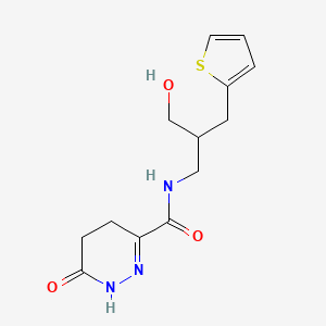 N-[3-hydroxy-2-(2-thienylmethyl)propyl]-6-oxo-1,4,5,6-tetrahydropyridazine-3-carboxamide