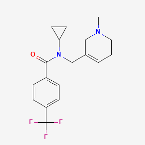 N-cyclopropyl-N-[(1-methyl-1,2,5,6-tetrahydropyridin-3-yl)methyl]-4-(trifluoromethyl)benzamide