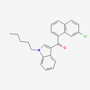 molecular formula C24H22ClNO B594091 JWH 398 7-氯萘基异构体 CAS No. 1391051-95-8