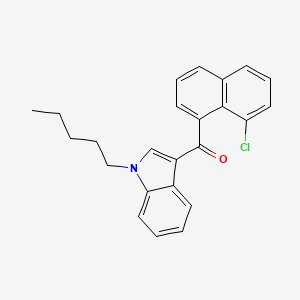 molecular formula C24H22ClNO B594092 JWH 398 8-氯萘异构体 CAS No. 1366067-88-0