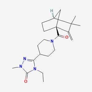 5-(1-{[(1S*,4S*)-3,3-dimethyl-2-methylenebicyclo[2.2.1]hept-1-yl]carbonyl}piperidin-4-yl)-4-ethyl-2-methyl-2,4-dihydro-3H-1,2,4-triazol-3-one