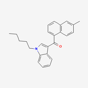 molecular formula C25H25NO B594097 JWH 122 6-methylnaphthyl isomer CAS No. 1427325-68-5