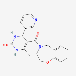 5-(2,3-dihydro-1,4-benzoxazepin-4(5H)-ylcarbonyl)-6-methyl-4-pyridin-3-yl-3,4-dihydropyrimidin-2(1H)-one