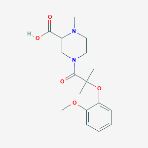 4-[2-(2-methoxyphenoxy)-2-methylpropanoyl]-1-methylpiperazine-2-carboxylic acid