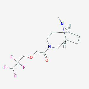 1-[(1R,6S)-9-methyl-3,9-diazabicyclo[4.2.1]nonan-3-yl]-2-(2,2,3,3-tetrafluoropropoxy)ethanone