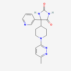 5-[1-(6-methylpyridazin-3-yl)piperidin-4-yl]-5-pyridin-3-ylimidazolidine-2,4-dione