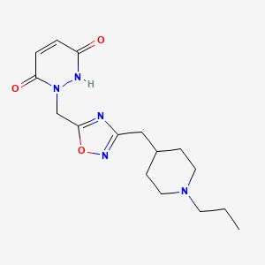 1-({3-[(1-propylpiperidin-4-yl)methyl]-1,2,4-oxadiazol-5-yl}methyl)-1,2-dihydropyridazine-3,6-dione