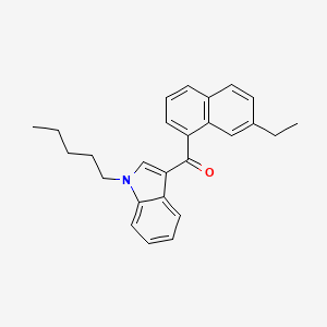 molecular formula C26H27NO B594105 JWH 210 7-ethylnaphthyl isomer CAS No. 824960-64-7