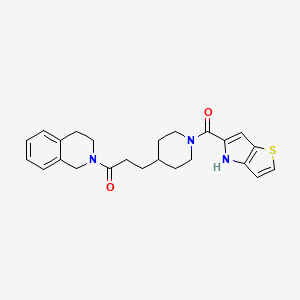 2-{3-[1-(4H-thieno[3,2-b]pyrrol-5-ylcarbonyl)-4-piperidinyl]propanoyl}-1,2,3,4-tetrahydroisoquinoline