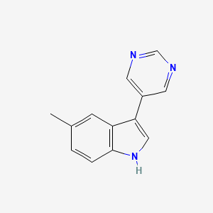 5-methyl-3-pyrimidin-5-yl-1H-indole