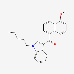 molecular formula C25H25NO2 B594108 JWH 081 5-甲氧基萘异构体 CAS No. 1427325-65-2