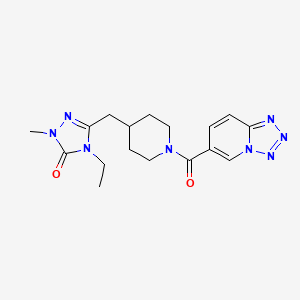 4-ethyl-2-methyl-5-{[1-(tetrazolo[1,5-a]pyridin-6-ylcarbonyl)piperidin-4-yl]methyl}-2,4-dihydro-3H-1,2,4-triazol-3-one