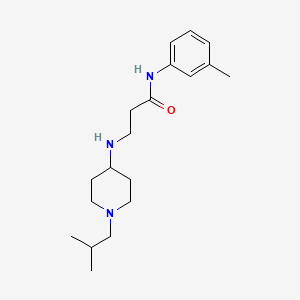 3-[(1-isobutylpiperidin-4-yl)amino]-N-(3-methylphenyl)propanamide