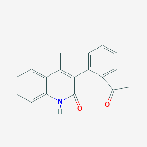 3-(2-acetylphenyl)-4-methyl-1H-quinolin-2-one