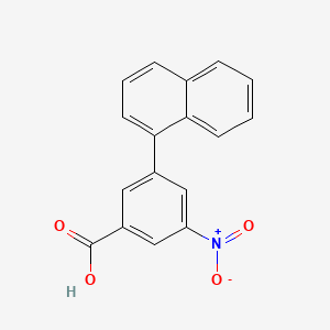molecular formula C17H11NO4 B594112 3-(萘-1-基)-5-硝基苯甲酸 CAS No. 1261964-85-5