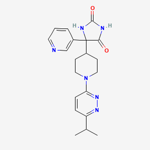 5-[1-(6-isopropylpyridazin-3-yl)piperidin-4-yl]-5-pyridin-3-ylimidazolidine-2,4-dione