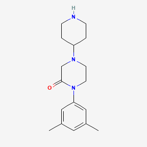 1-(3,5-Dimethylphenyl)-4-piperidin-4-ylpiperazin-2-one