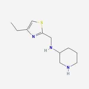 N-[(4-ethyl-1,3-thiazol-2-yl)methyl]piperidin-3-amine