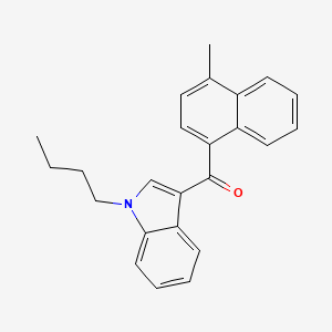 molecular formula C24H23NO B594115 4'-甲基-JWH-073 CAS No. 1354631-21-2