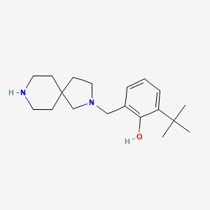 2-tert-butyl-6-(2,8-diazaspiro[4.5]dec-2-ylmethyl)phenol dihydrochloride